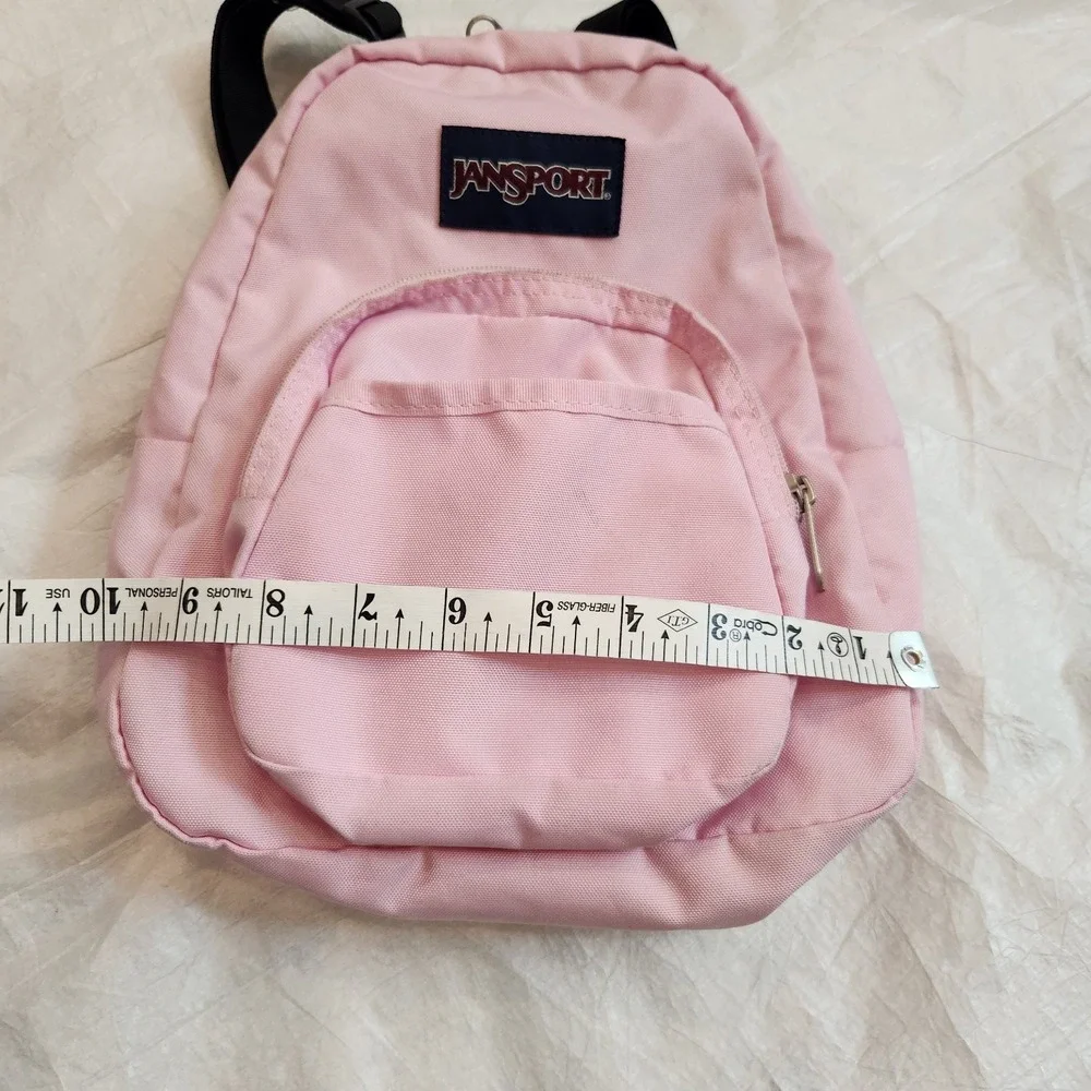 JanSport Half Pint Mini Backpack Prism Pink Small Daypack Travel Bag Y2K Style